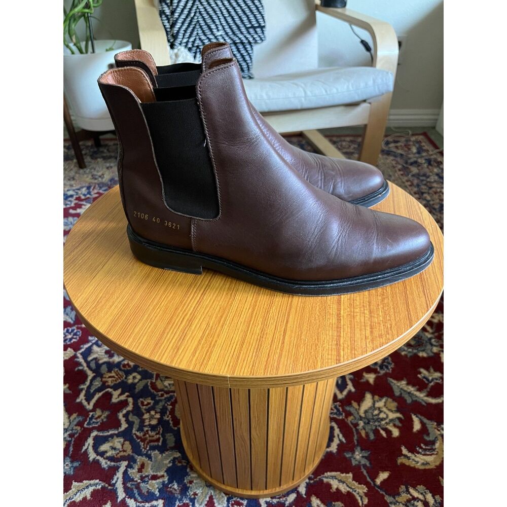 Common Projects Chelseas in Dark Brown Leather - Picture 8 of 10